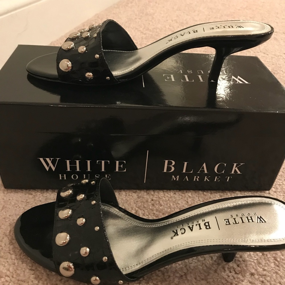White House Black Market Andrea Heels 7.5 EUC